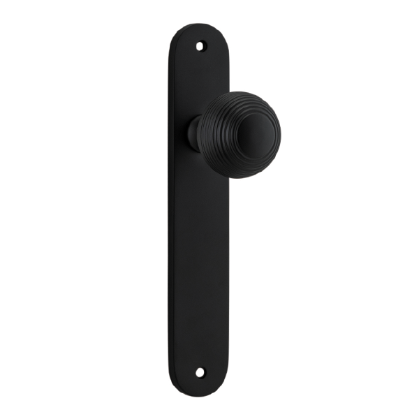 Oval Knob on Backplate, Period Door Furniture
